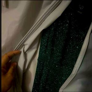 Emerald Glitter Gown